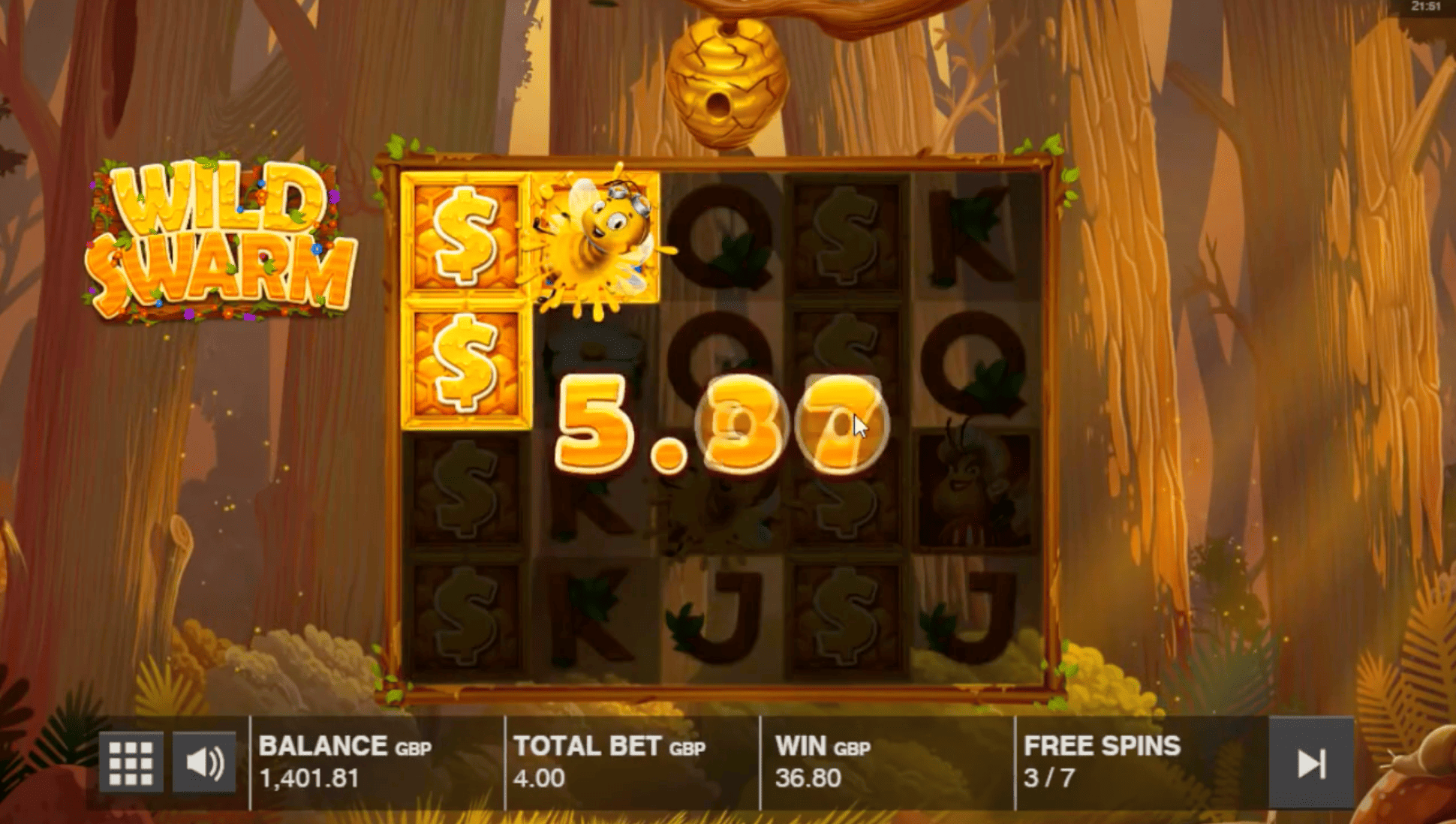 Wild Swarm Triple Hive de Push Gaming