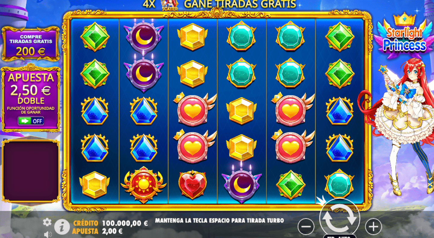Starlight Princess: Estrellas, Hechizos y Multiplicadores