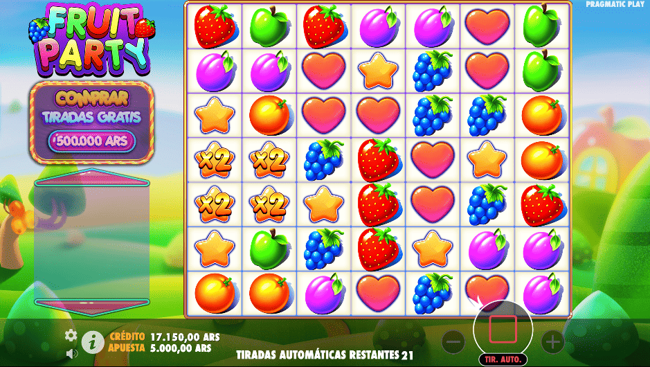Multiplicadores En Fruit Party slot